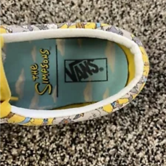 VANS x The Simpsons Itchy and Scratchy Mens Size 4.5 W 6.5 Yellow Low Top Shoes - Picture 3 of 7